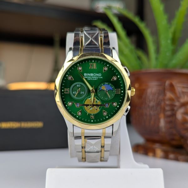 BINBOND B1236 Brand Fashion Tourbillon Dial Quartz Watches Men’s Luxury Stainless Steel
