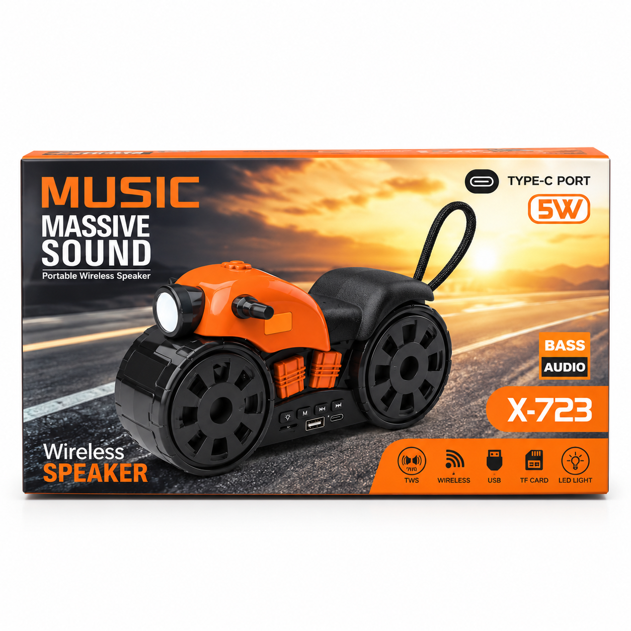 X-723 Motorcycle-Shaped BTSpeaker