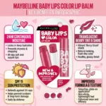 Maybelline Baby Lips কালার টিন্টেড লিপ বাম SPF11 - Berry Crush