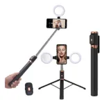 Plokama LIVE-K9 Pro 1700mm আল্ট্রা লং সেলফি স্টিক, ট্রাইপড স্ট্যান্ড ও রিং লাইটসহ