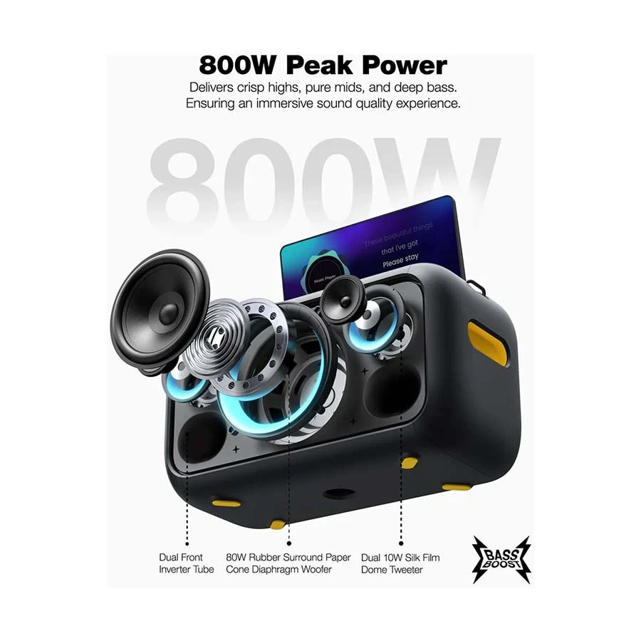 Xtreme Ikarao Break X1 Black Portable Bluetooth Karaoke Speaker