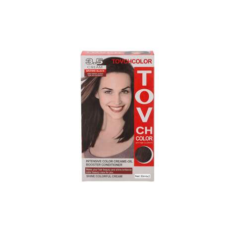 Tovch Hair Color 30ml*2 -  3.5 Brown Black (China)