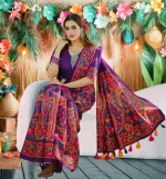 Chanduri Silk Digital Print Saree, 12.5 Haath, 5 Colours
