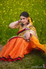 Soft Silk Digital Print Eid Saree with Tasselled Anchal