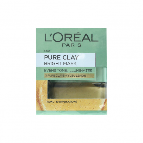 L’Oreal Paris Pure Clay Bright Face Mask 50ml (Germany)