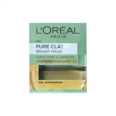 L'Oreal Paris পিওর ক্লে ব্রাইট ফেস মাস্ক 50ml