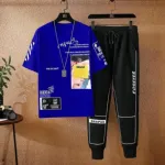 Men's Mesh Fabric T-Shirt and Full Pant Set, 6 Colours