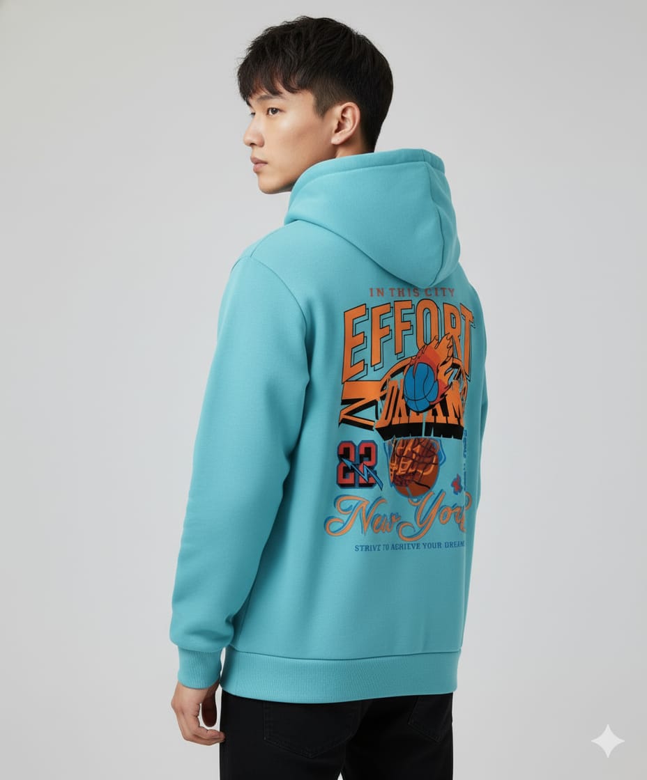 Men's and Women's Pure Cotton Drop Shoulder Hoodie, 280 GSM