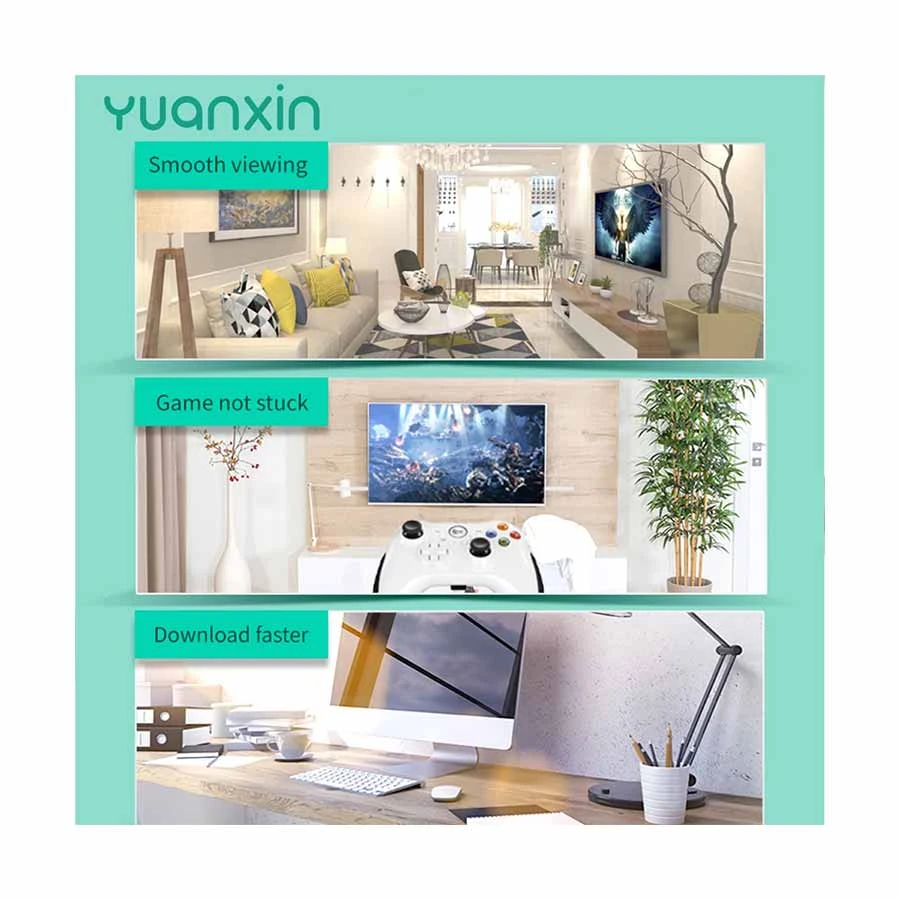 Yuanxin YWX-002 Cat-5E 2 Meter Grey Network Cable