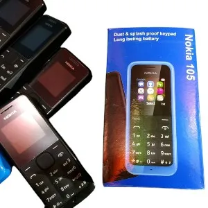 Nokia Asha 105 সিঙ্গেল সিম মোবাইল ফোন, কালো (রিফারবিশড)