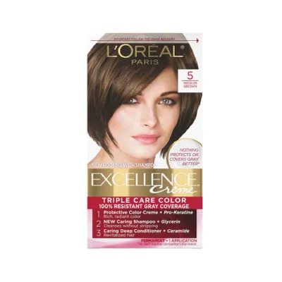 L'Oreal Excellence হেয়ার কালার, শেড 5 Medium Brown