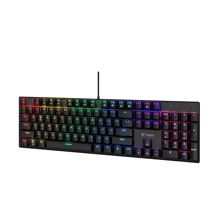 Rapoo GK500 Wired (Blue Switch) Black Mechanical Gaming Keyboard