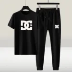 Men's Mesh Fabric T-Shirt and Full Pant Set, 4 Colours