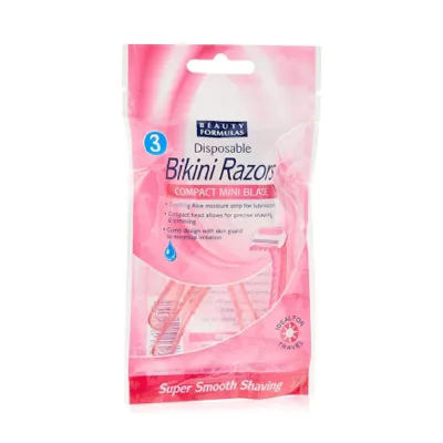 Beauty Formulas ডিসপোজেবল বিকিনি রেজার 3 পিস
