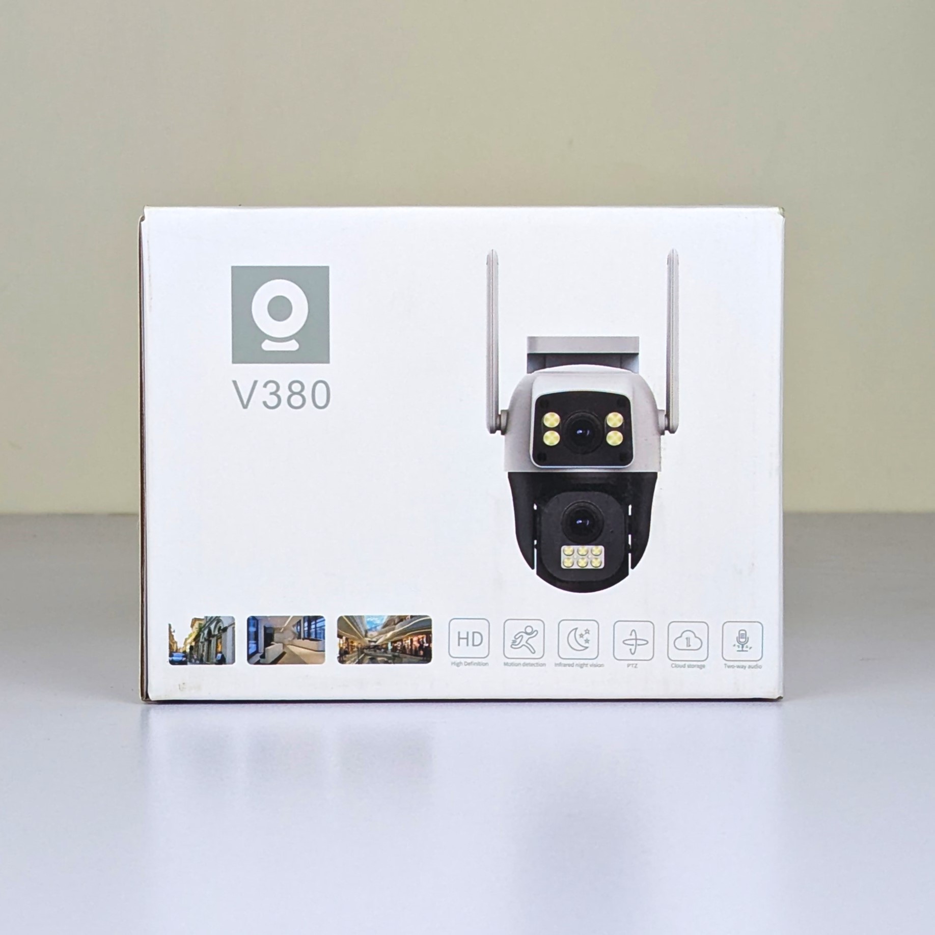 V380 ডুয়াল লেন্স ওয়াইফাই ক্যামেরা