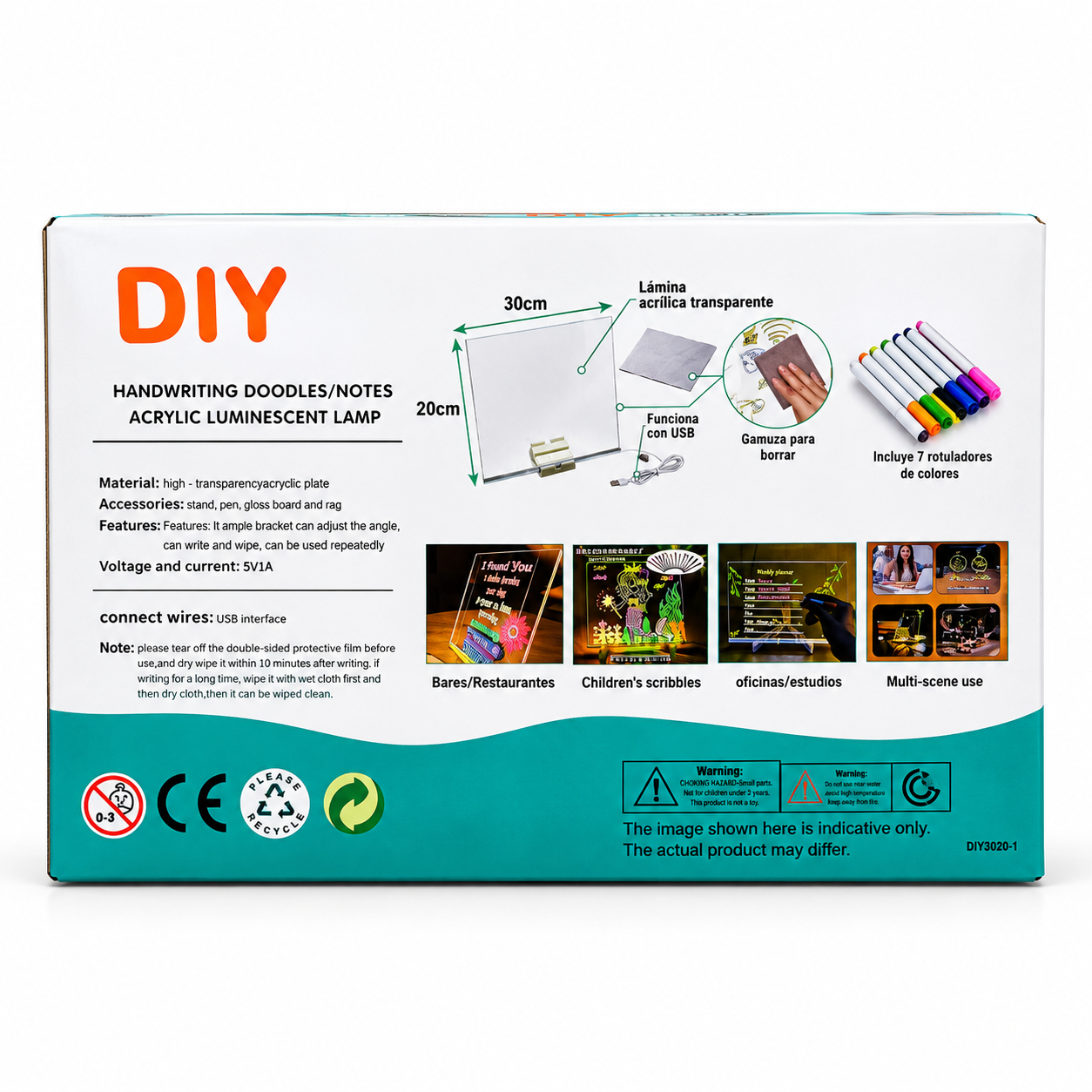 DIY Acrylic Luminescent Lamp