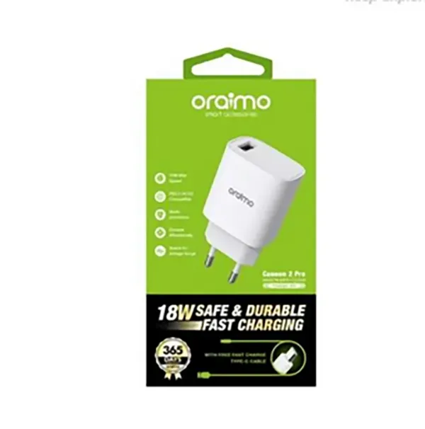 Oraimo Canon 2 Pro 18W ফাস্ট চার্জার কিট