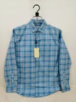 Men's Pure Cotton Check and Print Shirt with Show Buttons, 5 Colours