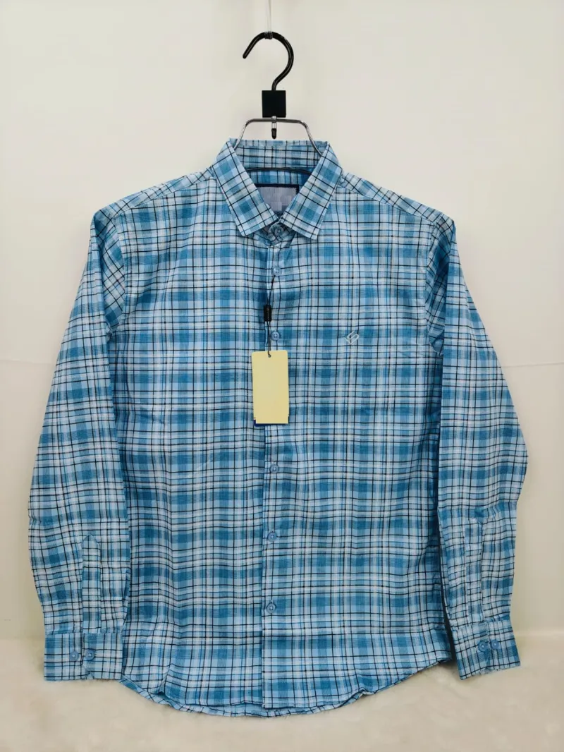 Men's Pure Cotton Check and Print Shirt with Show Buttons, 5 Colours