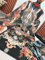 মেয়েদের ডিজিটাল প্রিন্ট থ্রি পিস সেট, M, L ও XL, 3 রং