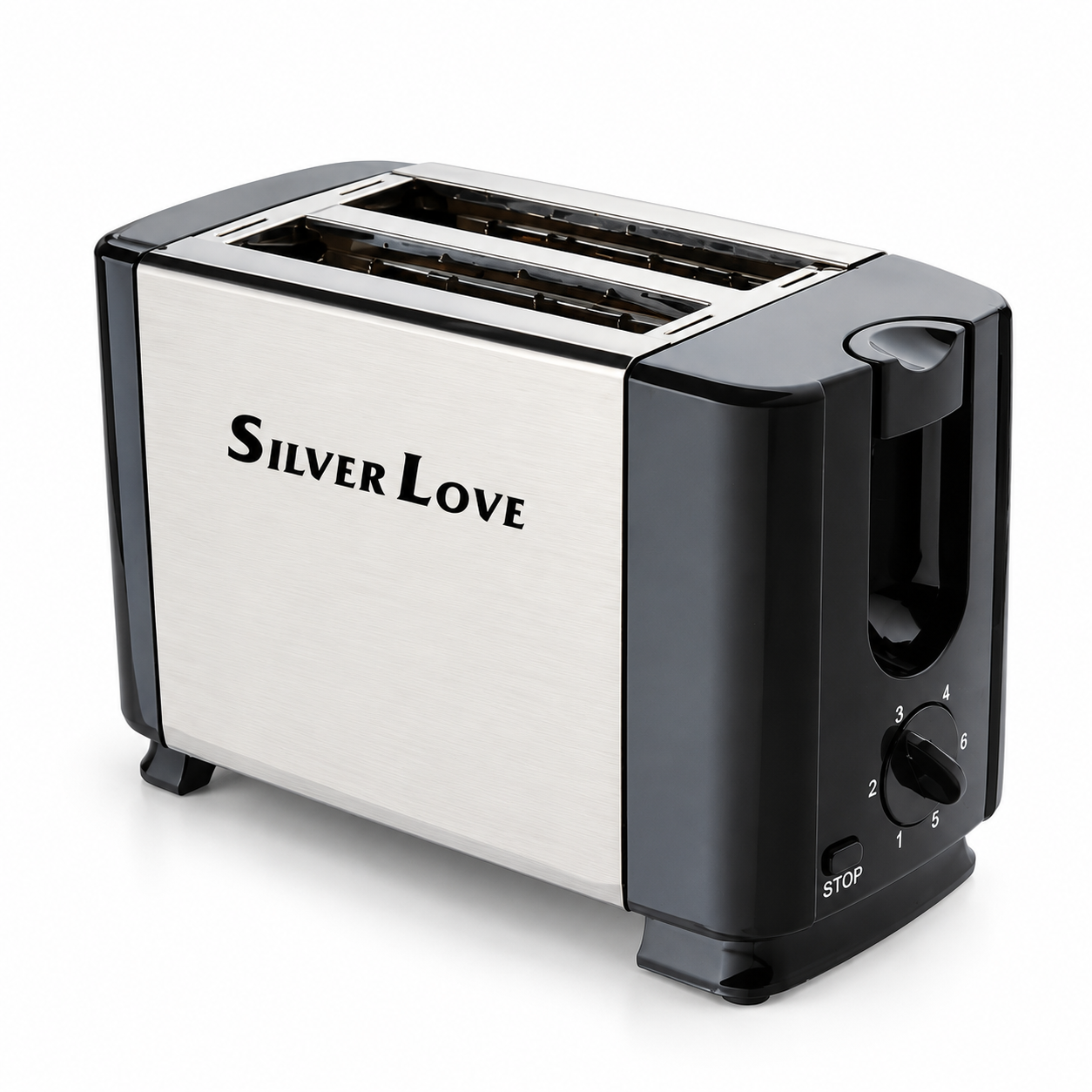Silver Love Premium Electric Bread Toaster 750 W