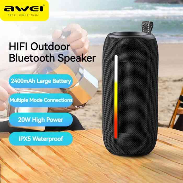 Awei Y788 LED ফ্ল্যাশিং সাউন্ডবার ব্লুটুথ স্পিকার