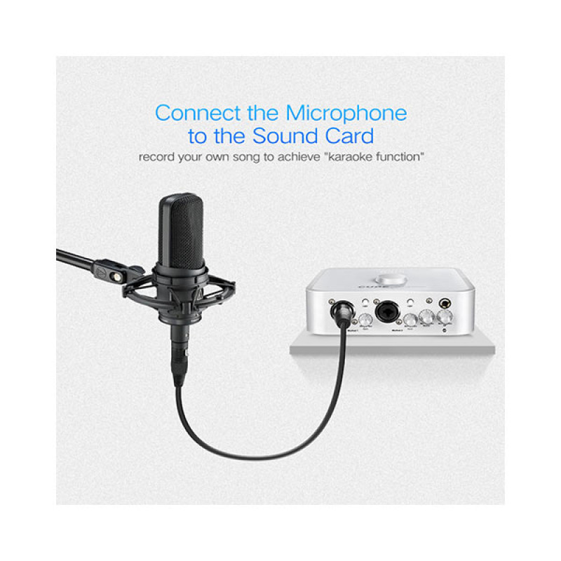 UGREEN AV130 (20714) Cannon XLR মেল টু ফিমেল এক্সটেনশন ক্যাবল – 10M
