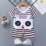 Baby Pure Cotton T-Shirt and Pant Combo Set, 6M to 18-24M