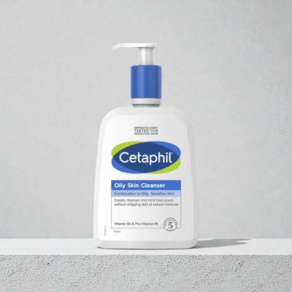 Cetaphil অয়েলি স্কিন ক্লিনজার 473ml – কম্বিনেশন থেকে অয়েলি ও সেনসিটিভ ত্বকের জন্য