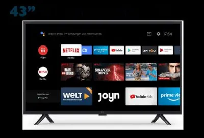 Mi 43" 4K UHD Android স্মার্ট টিভি 4S, Netflix সহ (গ্লোবাল ভার্সন, EU-L43M5-5ASP)