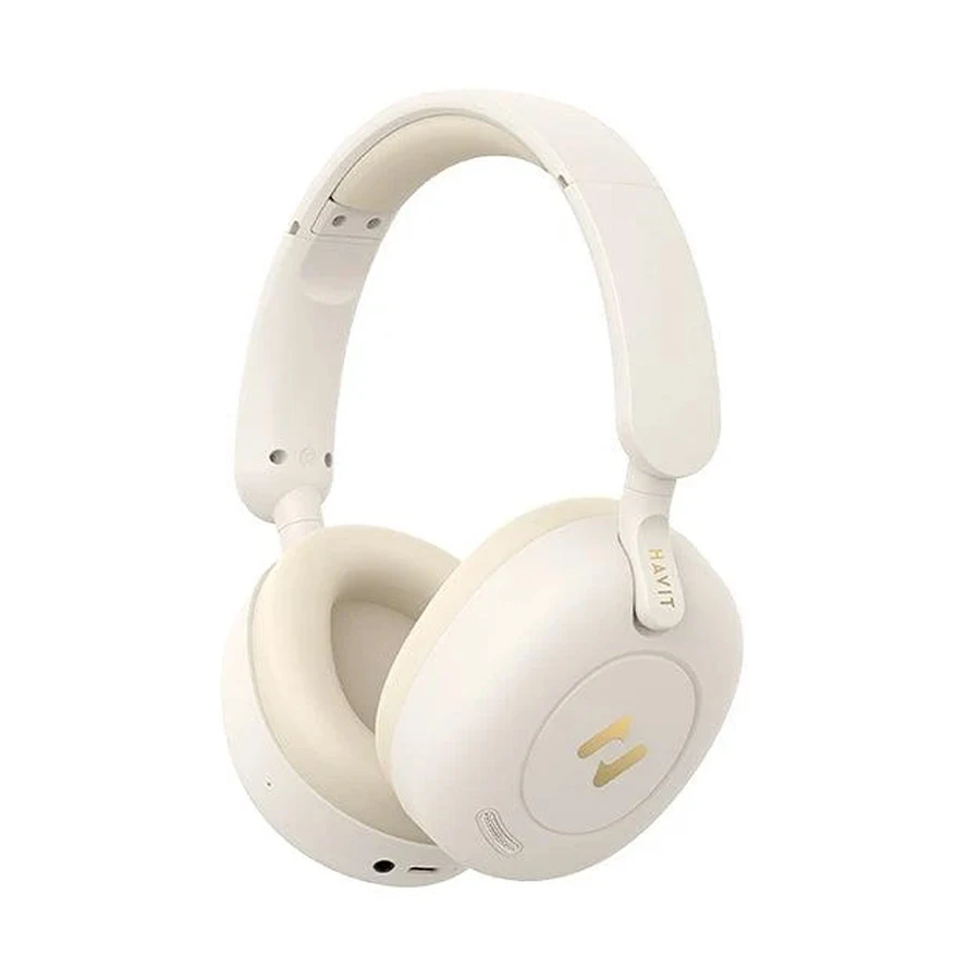 Havit H655BT Pro Hybrid ANC Bluetooth Headphone Beige