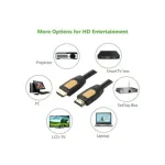 Ugreen 10128 HDMI মেল টু মেল কেবল 1.5 মিটার (ব্ল্যাক-ইয়েলো)