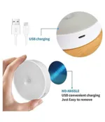 ওয়্যারলেস মোশন সেন্সর LED ওয়াল নাইট লাইট, USB চার্জিং