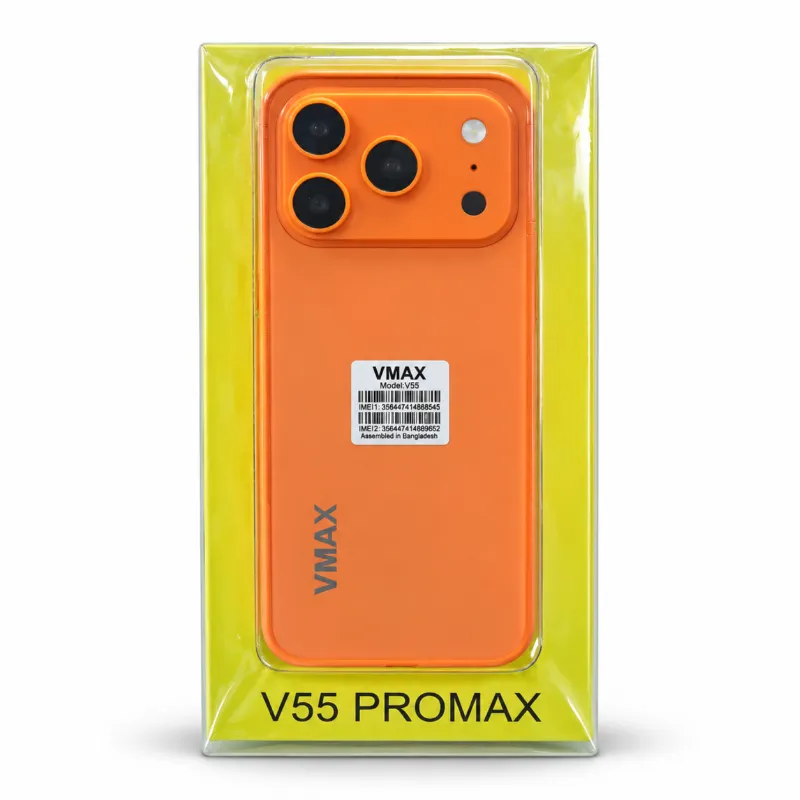 VMAX V55 PRO Max ফিচার ফোন – 2.8" HD ডিসপ্লে, 2500mAh, ডুয়াল সিম