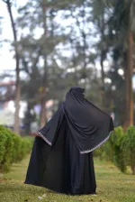 জান্নাত ফোর পিস বোরকা সেট স্টোন ওয়ার্কসহ, 6 রং