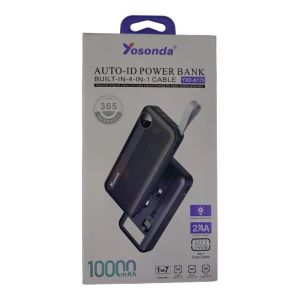 পাওয়ার ব্যাঙ্ক YOSAN অরিজিনাল  10000 mAh 2.4A 4in1 1To 7 A175