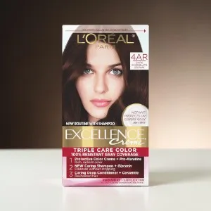 L'Oreal Excellence হেয়ার কালার 4AR ডার্ক চকলেট ব্রাউন