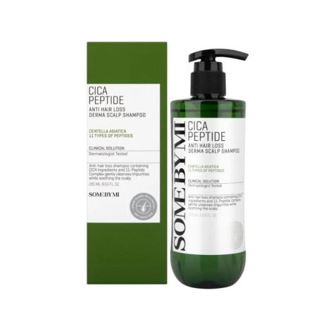 Some By Mi Cica Peptide Anti Hair Loss Derma Scalp Shampoo 285ml (Korea)
