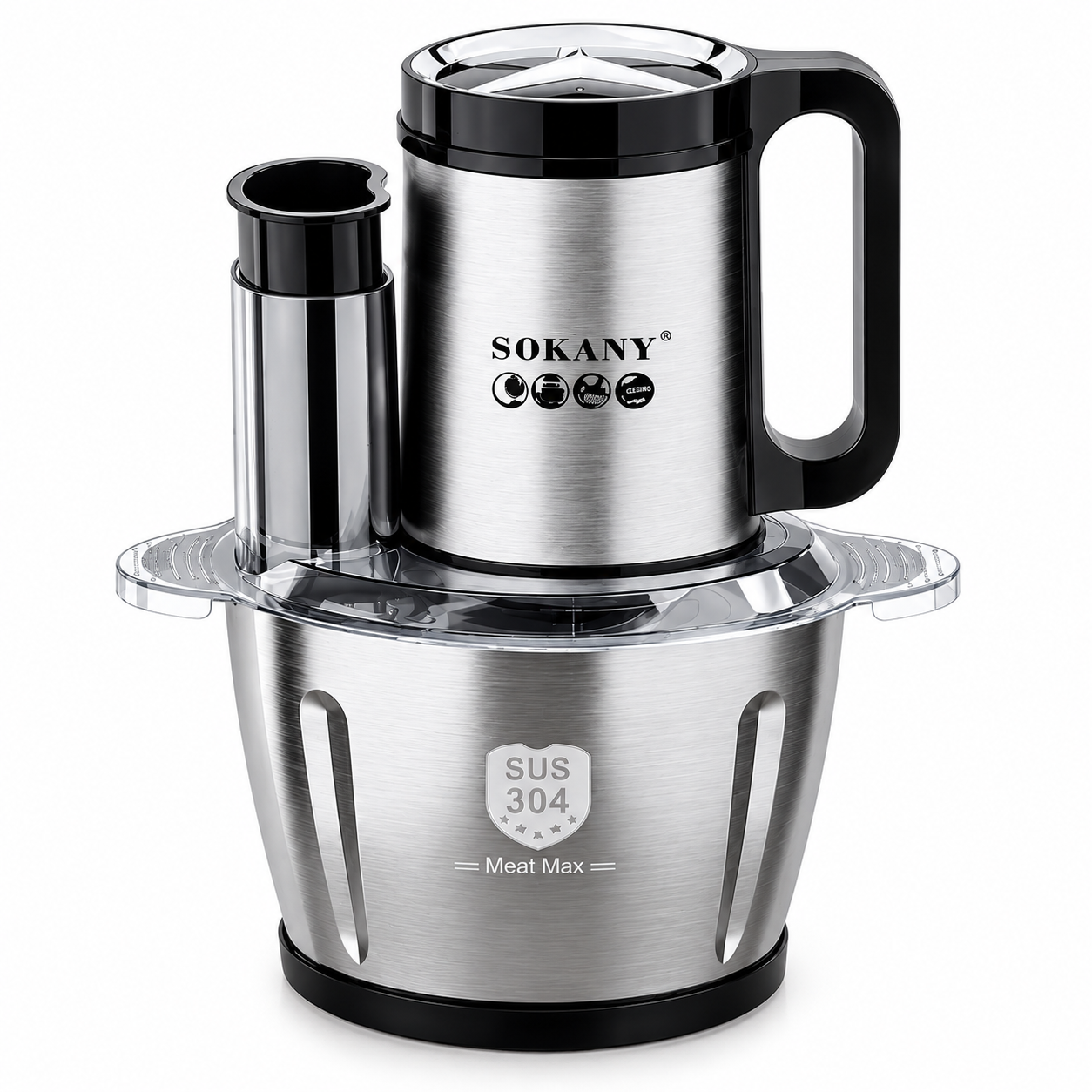Sokany 6-in-1 Food Processor & Chopper