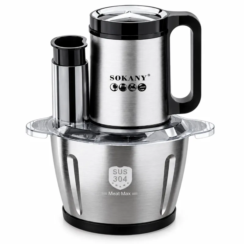 Sokany 6-in-1 ফুড প্রসেসর ও চপার