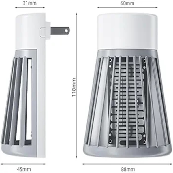 প্রিমিয়াম প্লাগ নো প্লে সাইলেন্ট Mosquito ইনসেক্ট কিলার ল্যাম্প
