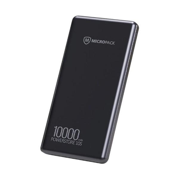 Micropack PB-10S 10000mAh কালো 22.5W পাওয়ার ব্যাংক