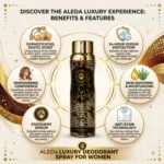 Aleda Luxury মেয়েদের ডিওডোরেন্ট স্প্রে 200ml