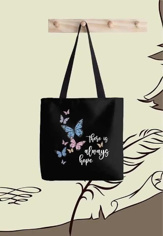 Zipper Canvas Tote Bag for School, Office and Travel