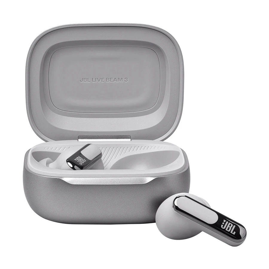JBL Live Beam 3 ANC TWS Silver Bluetooth Earbuds