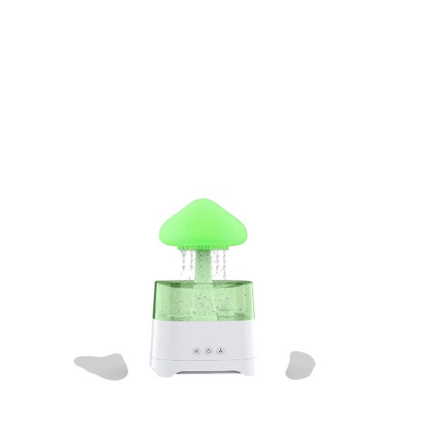 5 IN 1 Bluetooth Speaker Rain Cloud Humidifier, switchable 7 colors, 450ml capacity super quiet, intelligent anti-dry function