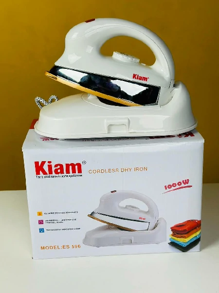 Kiam ES596 1000W কর্ডলেস ইলেকট্রিক ড্রাই আয়রন