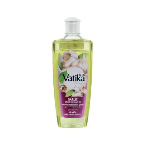 Vatika Naturals Garlic Enriched Hair Oil Natural 300ml (UAE)
