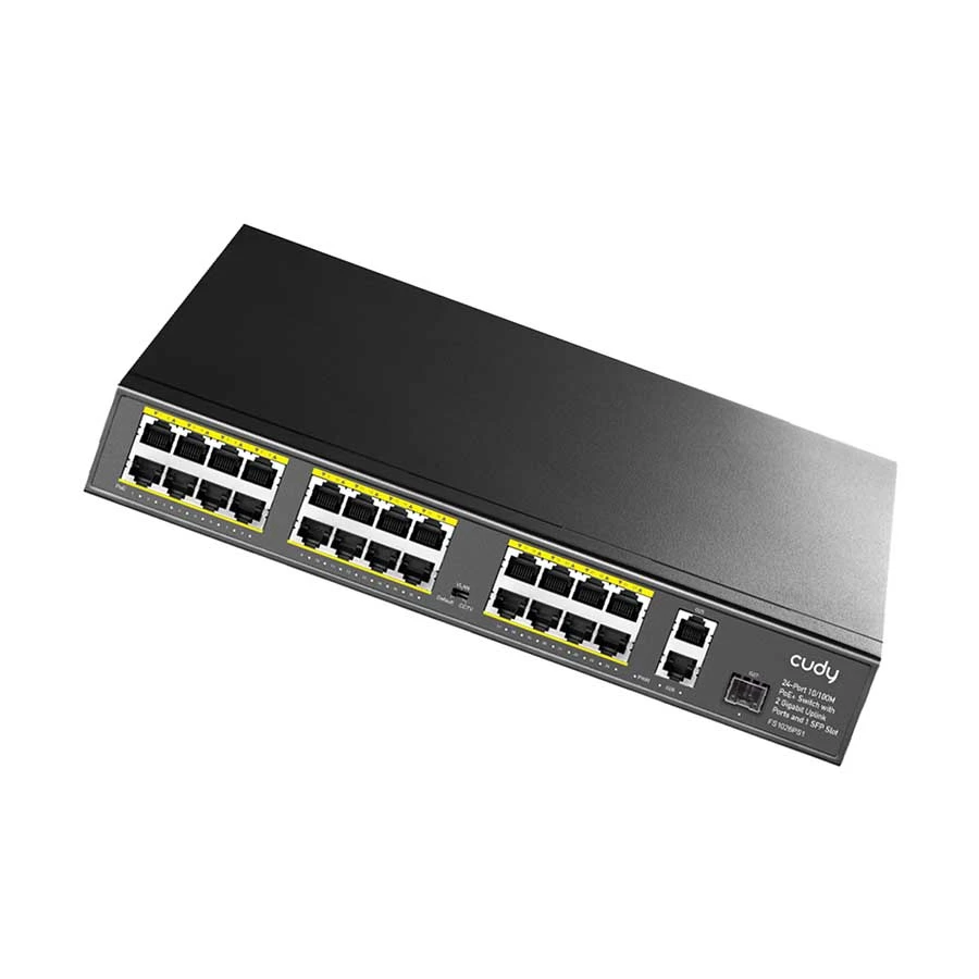 Cudy FS1026PS1 24 Port PoE+ Switch with 2 Gigabit Uplinks & 1 SFP
