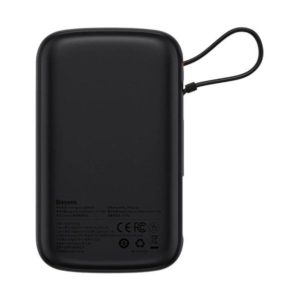 Baseus Qpow Pro PPQD060001 10000mAh 20W Lightning ও Type-C পাওয়ার ব্যাংক (কালো)